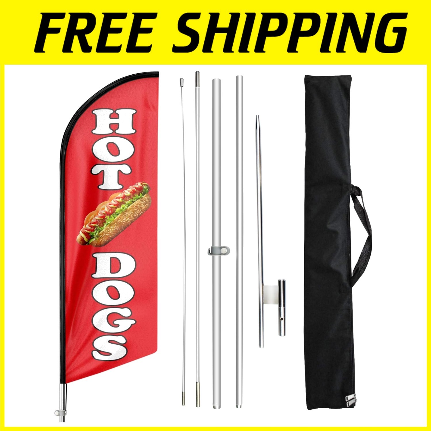 Eye-Catching Hot Dog Advertising Banner