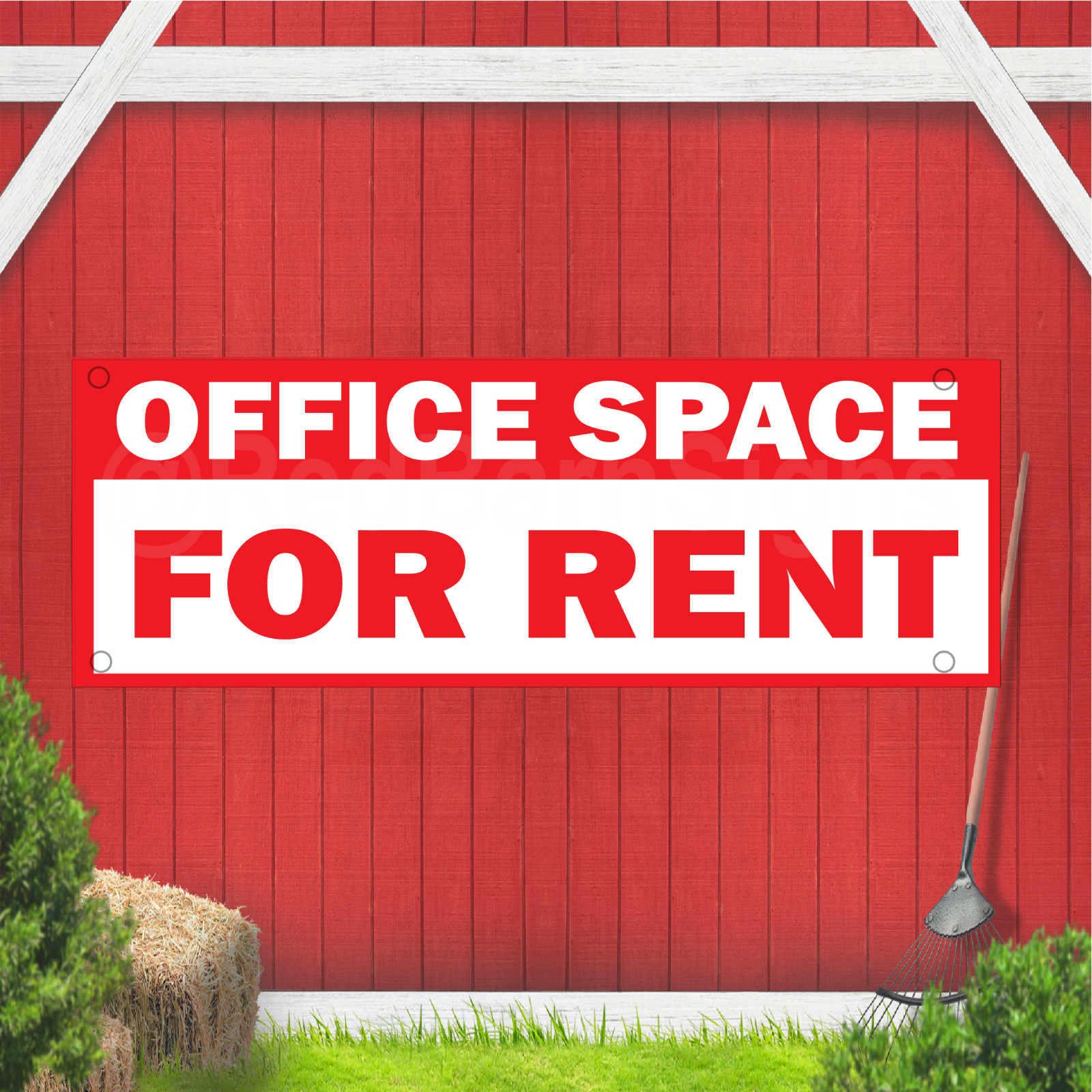 Office SPace for Rent Indoor Outdoor Vinyl Banner Design