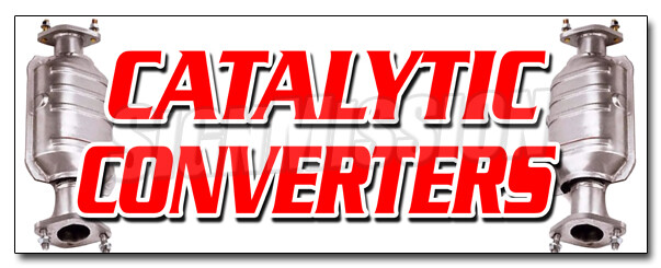 CATALYTIC CONVERTERS DECAL sticker inspection asci auto cars repair a/c