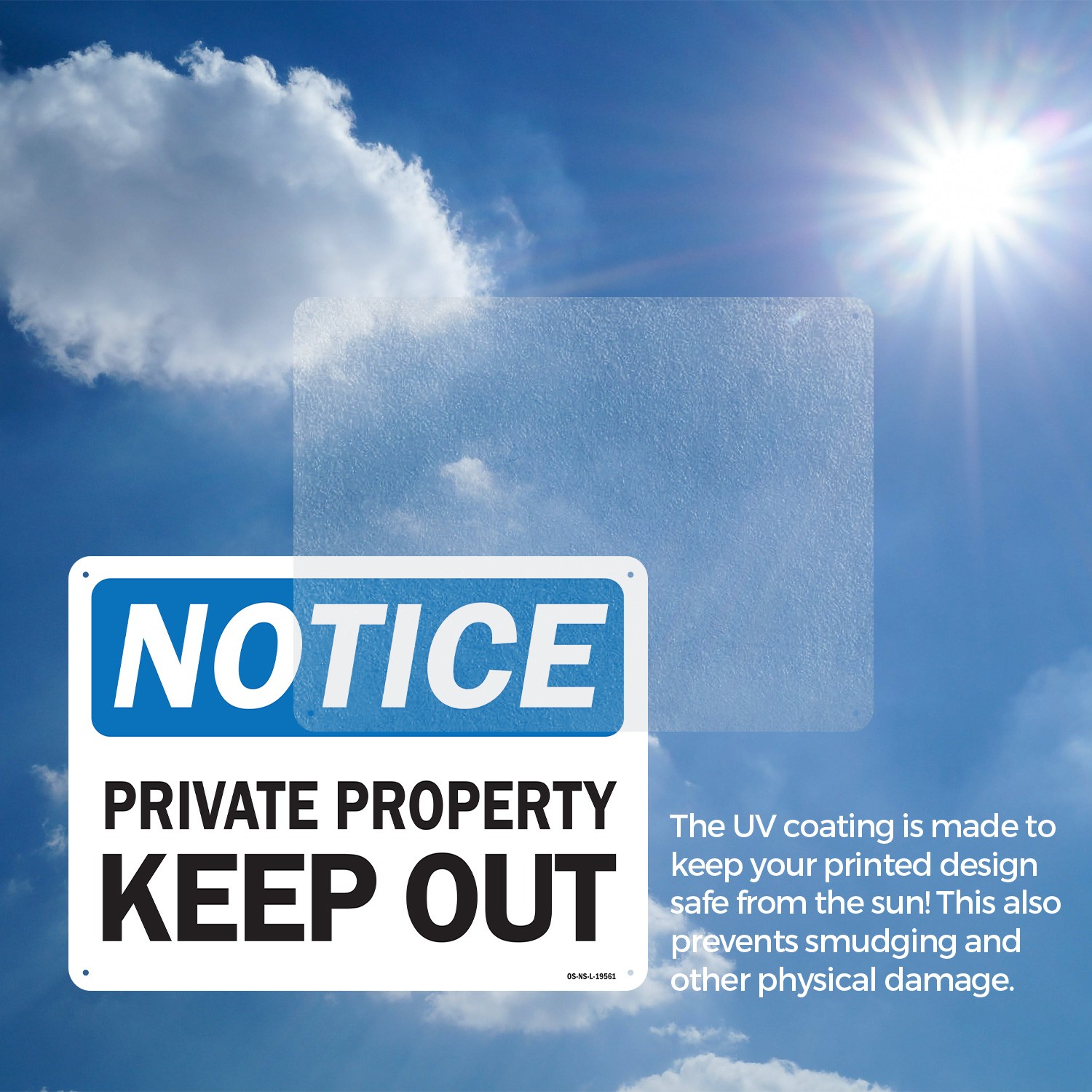 Private Property Keep Out OSHA Notice Sign Metal Plastic Or Decal – 5 or 10 Pack