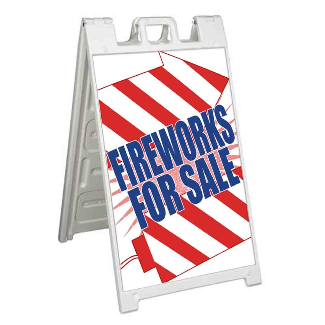 FIREWORKS FOR SALE Signicade 24×36 Aframe Sidewalk Sign Banner Decal AIR BOMBS