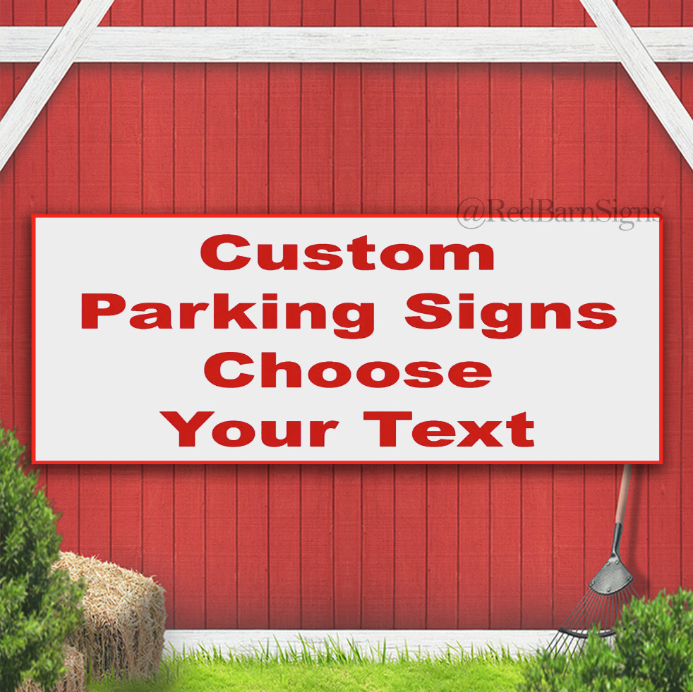 Custom Parking Street Signage Banner