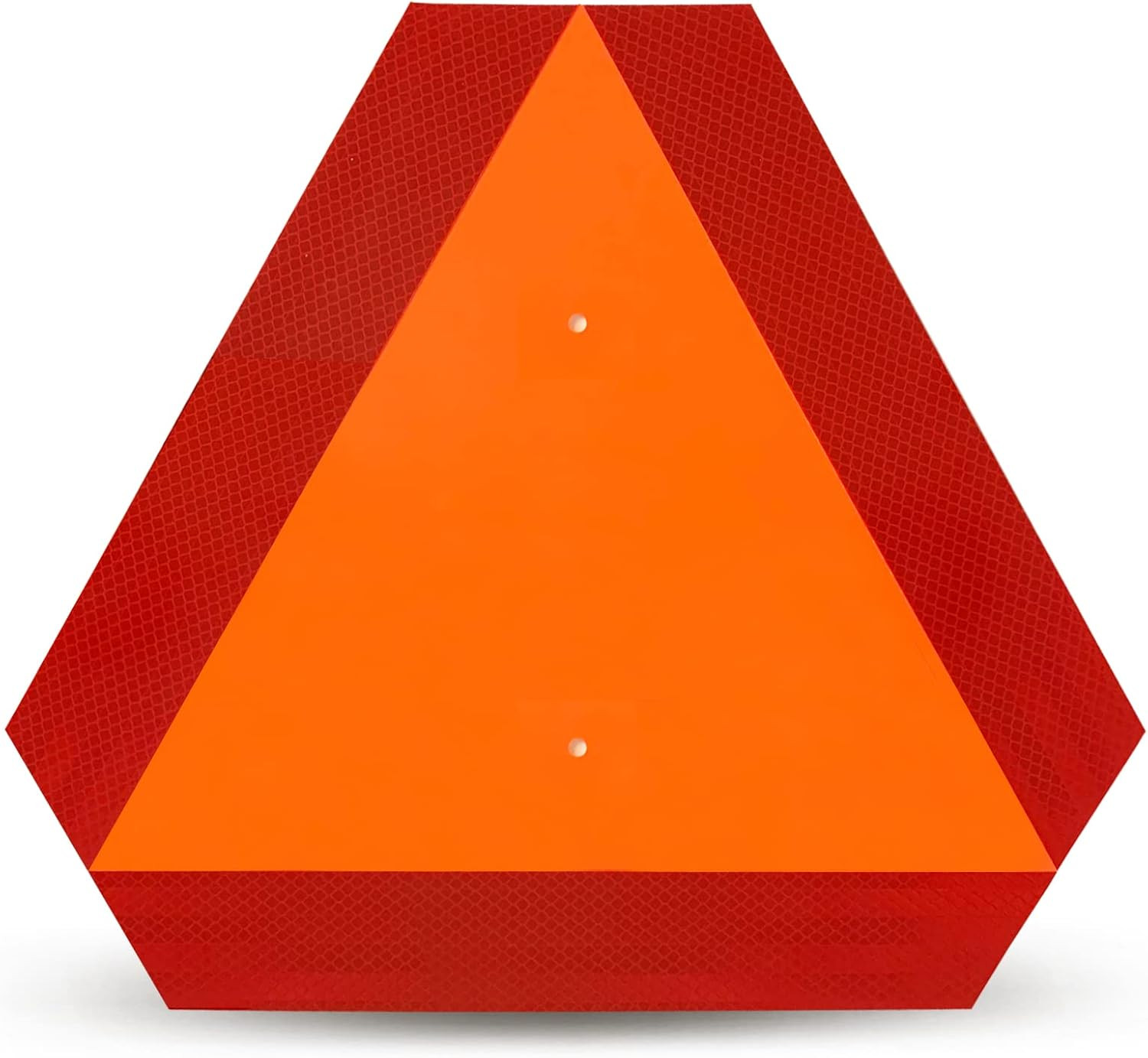 Slow Moving Vehicle Sign,Slow Moving Vehicle Triangle Golf Cart Accessories，14″X
