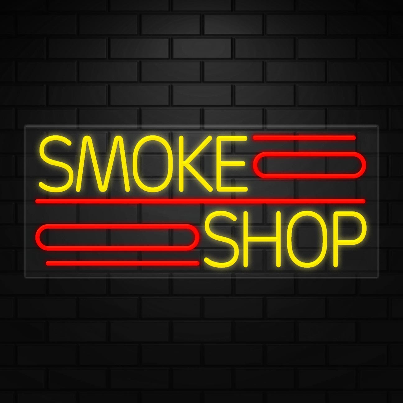 Smoke Shop Sign for Window/Wall Displays | LED Flex Neon | 36″W x 15″H x 1″D