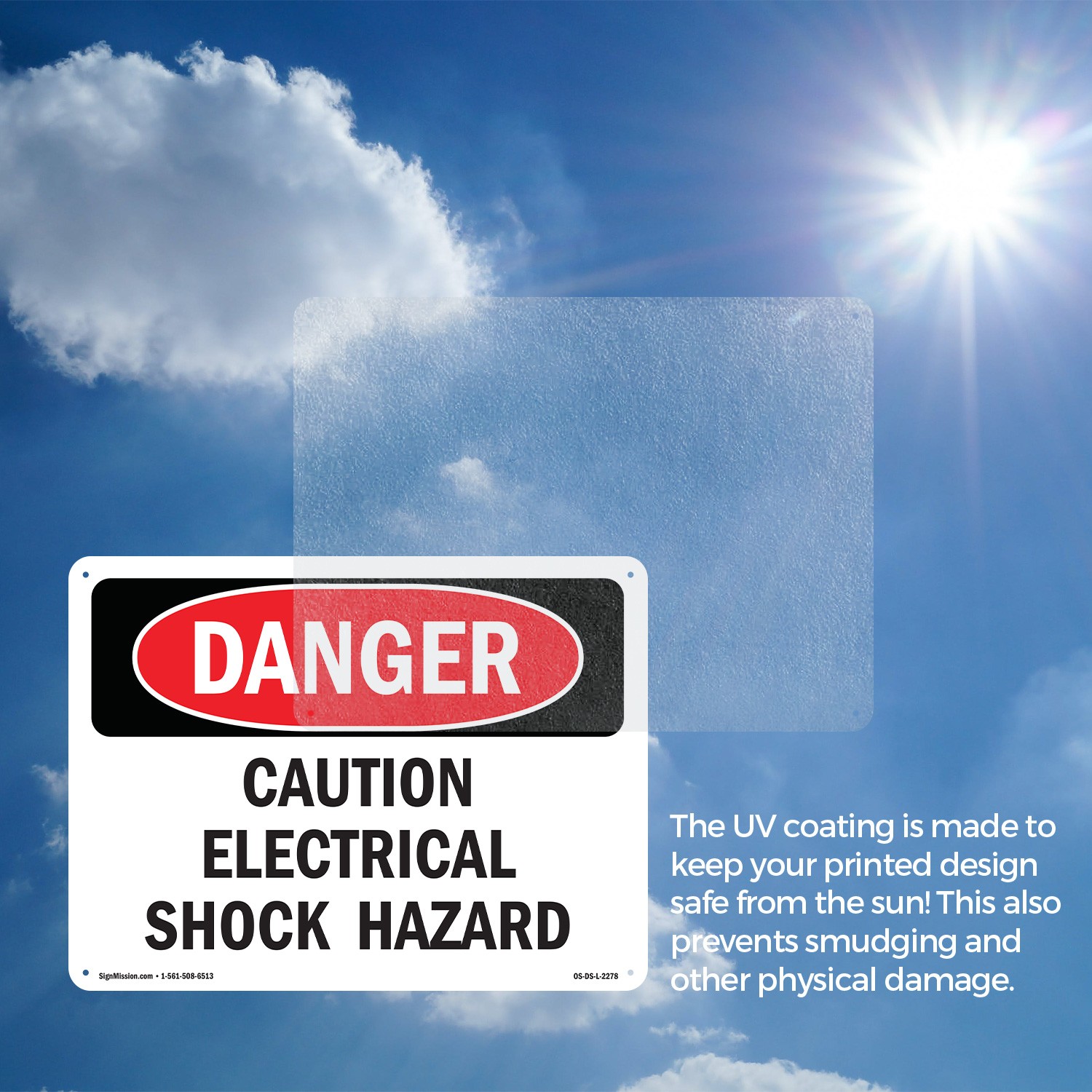 Caution Electrical Shock Hazard OSHA Danger Sign Metal,, Decal 5 or 10 Pack