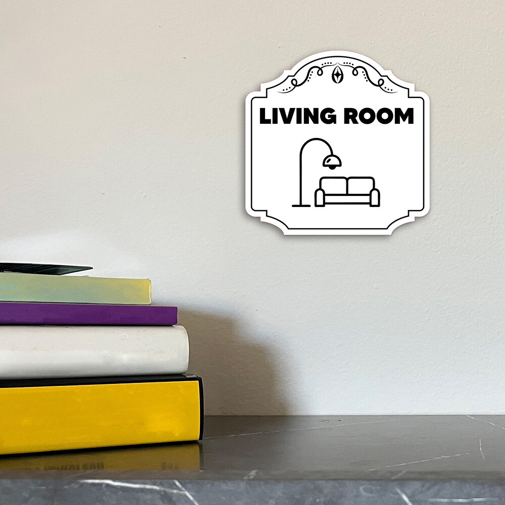 Heritage Plus Living Room Wall or Door Sign | Home Decor