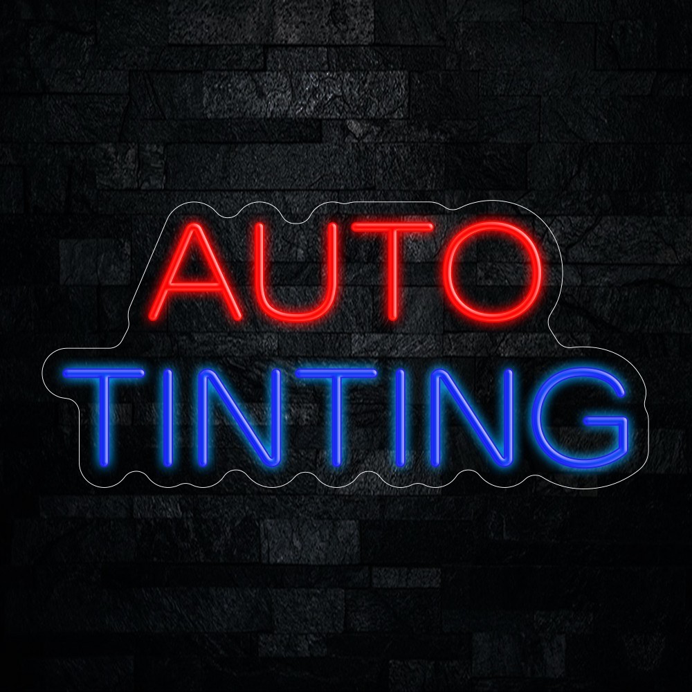 Auto Tinting LED Neon Sign 21″L x 10″H #20209