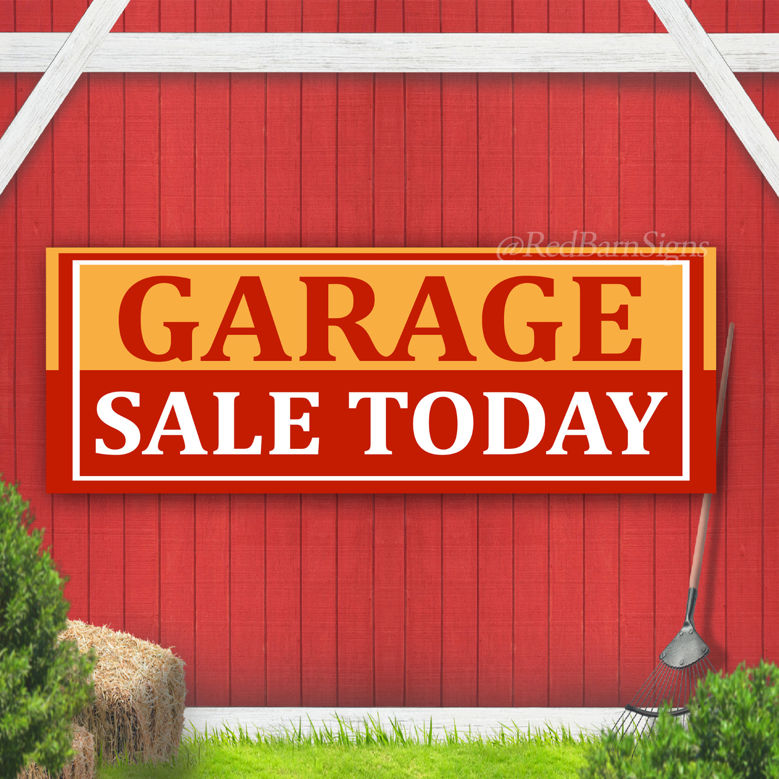 Garage Sale Today Indoor Outdoor Vinyl Banner Design