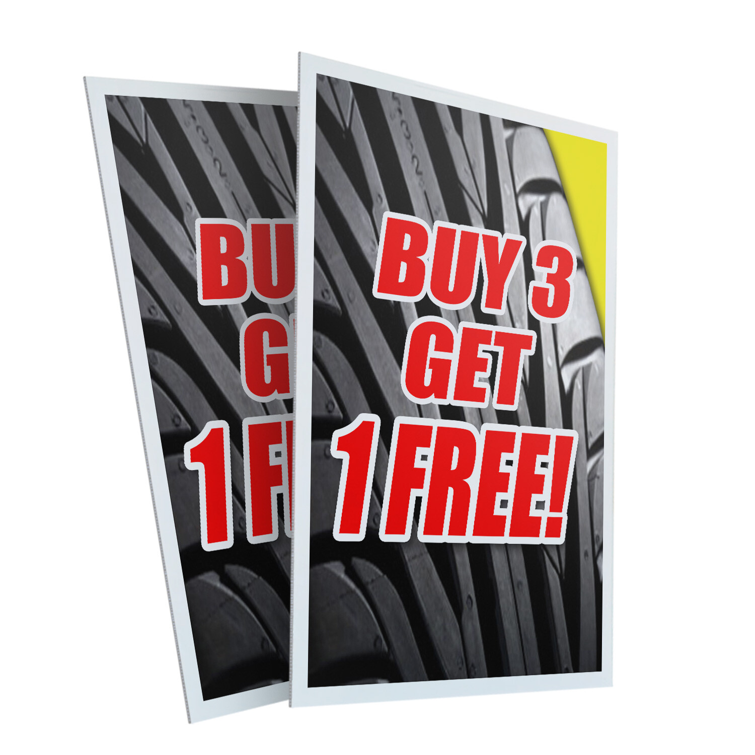 A-frame Sidewalk Buy 3 Tires Get 1 Free 24″ x 36″ Double Sided A-Frame Sidewalk
