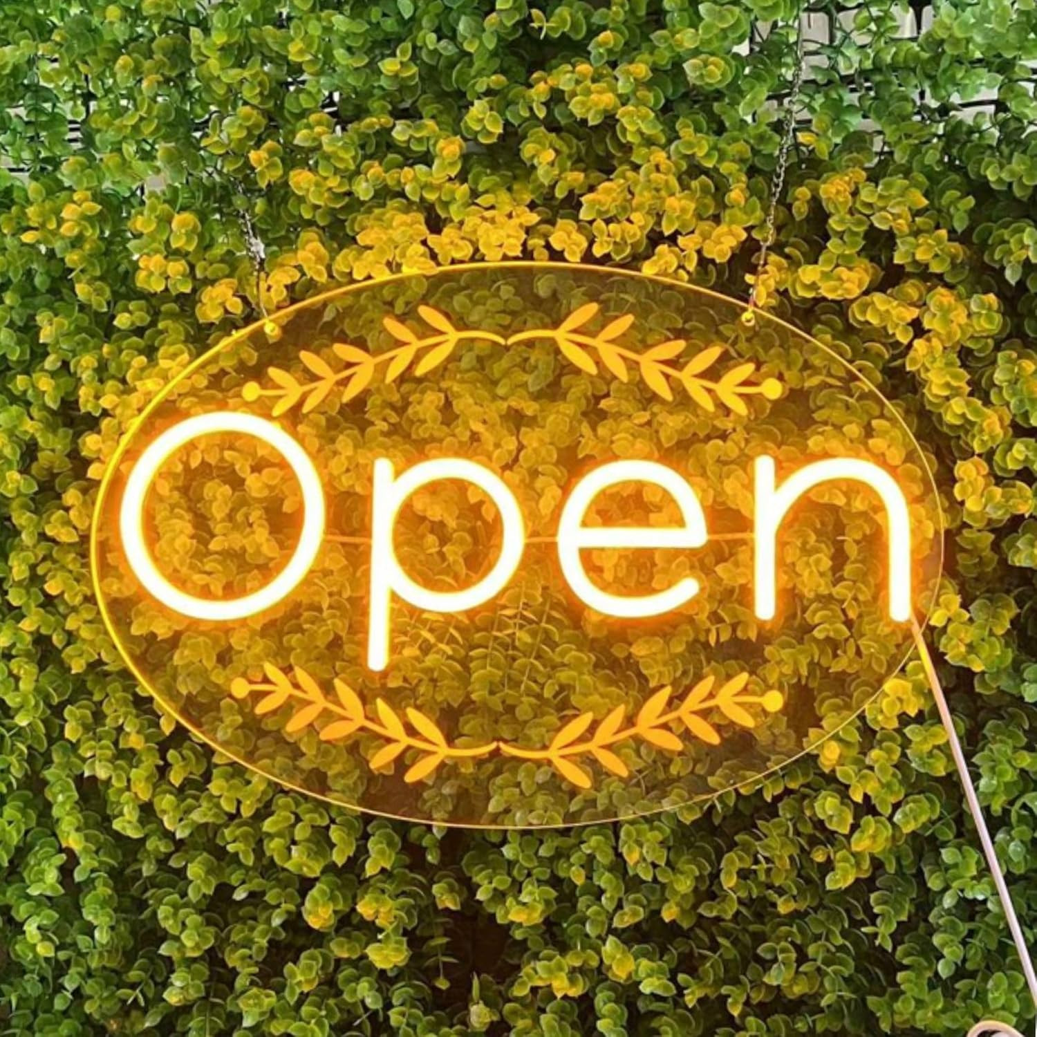 Bright LED Open Sign – Neon Light with Hanging Kit for Shops & Windows