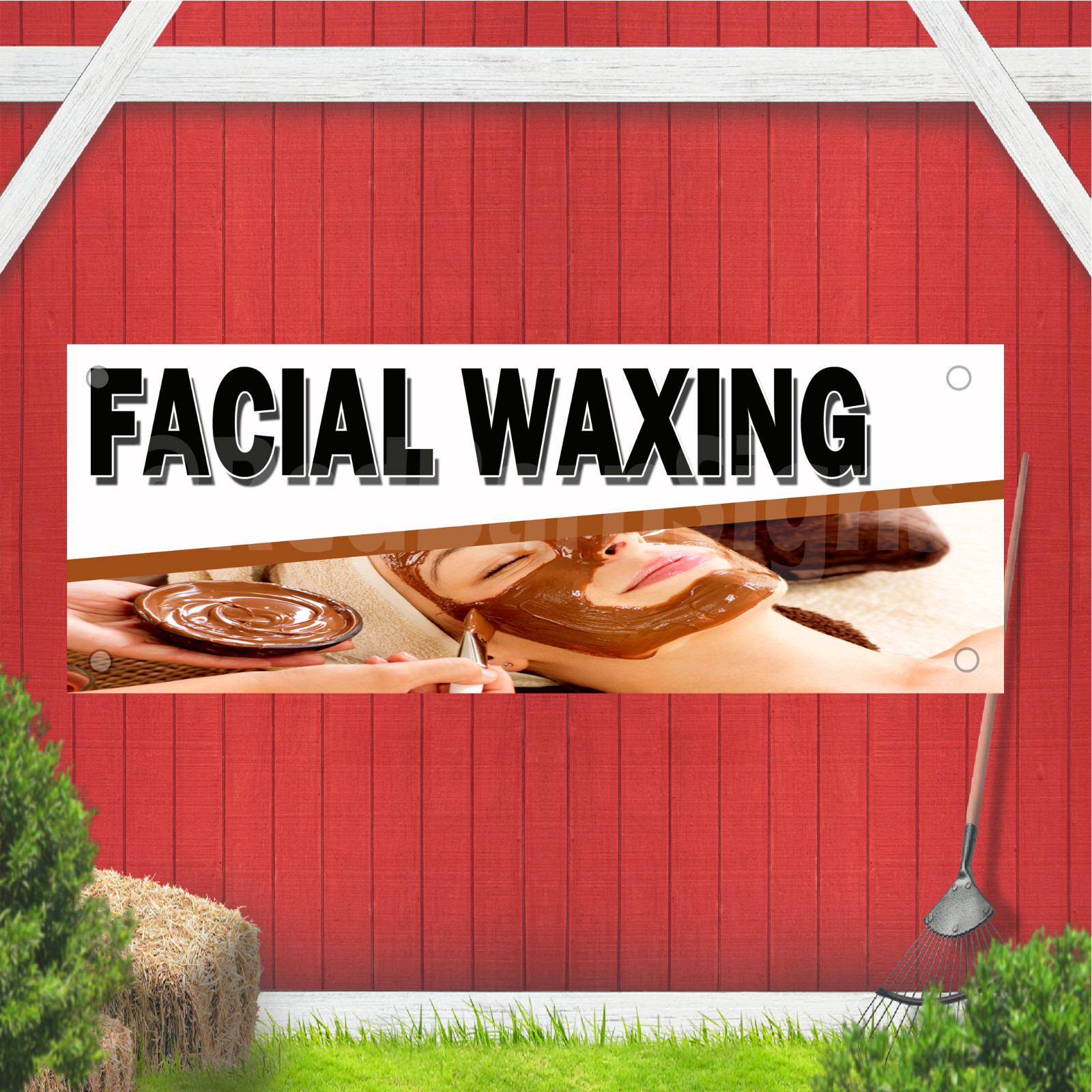 Facial Waxing Indoor Outdoor Vinyl Banner Design