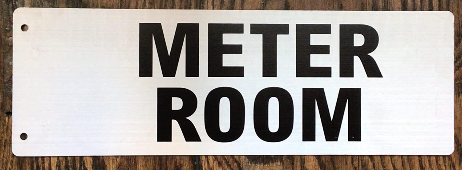 Meter Room Sign -Two-Sided/Double Sided Projecting, Corridor-REF24-1027