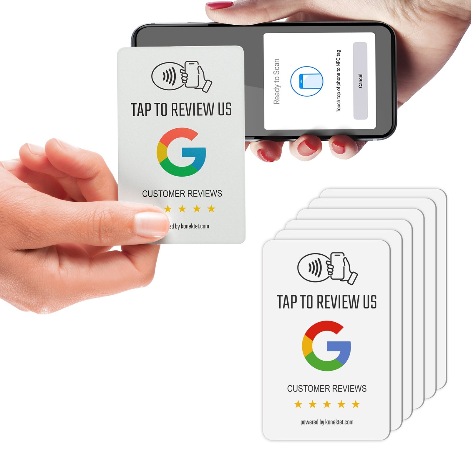 (x6) NFC Google Review Tap Cards, 🚀Skyrocket Your Online Reputation