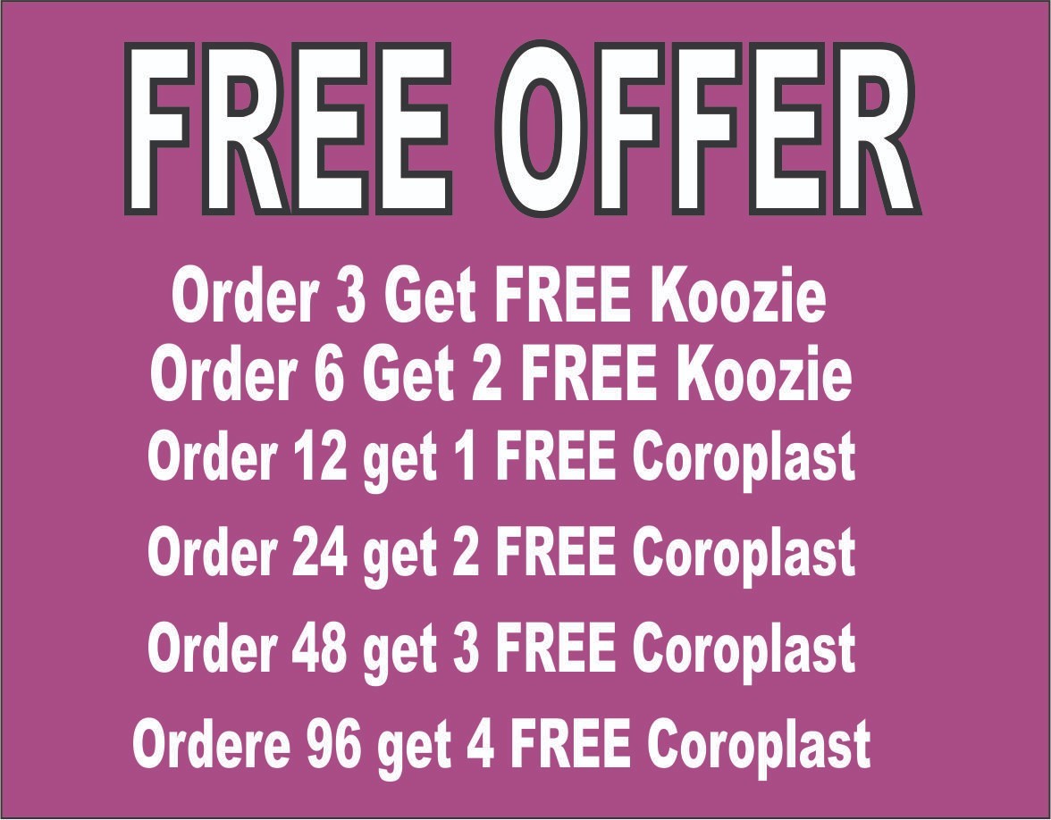 Blank Red Coroplast 3 Pieces, 24″X18″