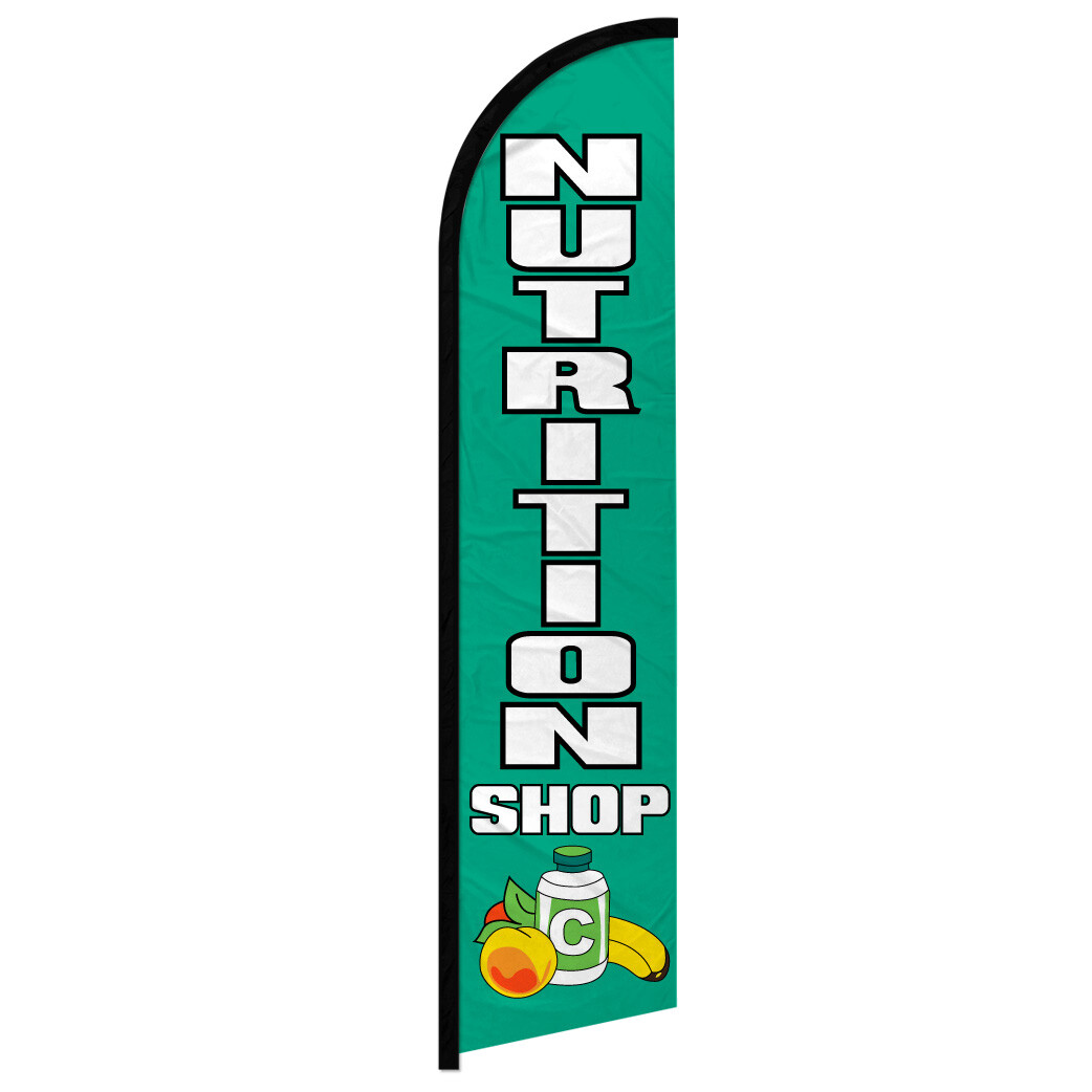 Nutrition Shop Windless Swooper Flag Health Shop