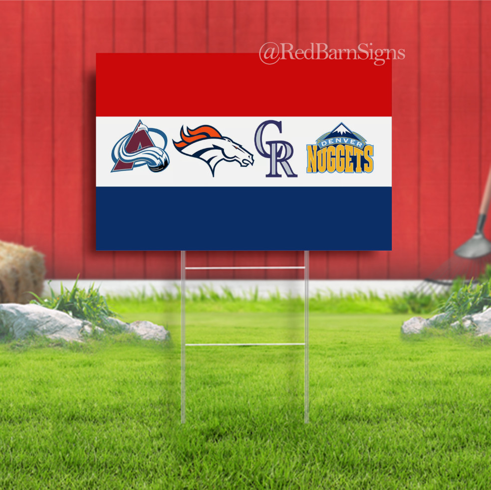 Colorado Sport Team Memorable Yard sign Garden Decor