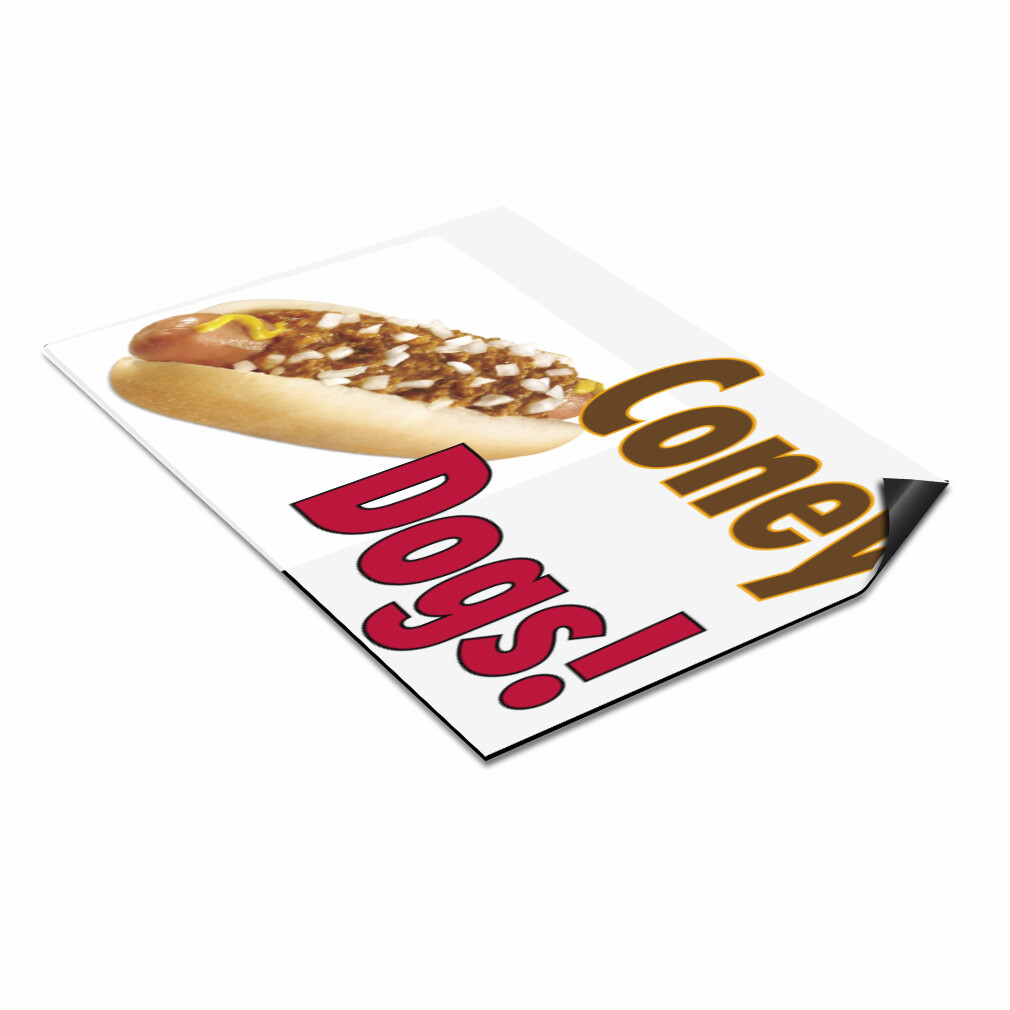 Car Magnet Set of 2 Coney Dogs! Outdoor Advertising Printing B Industrial Sign