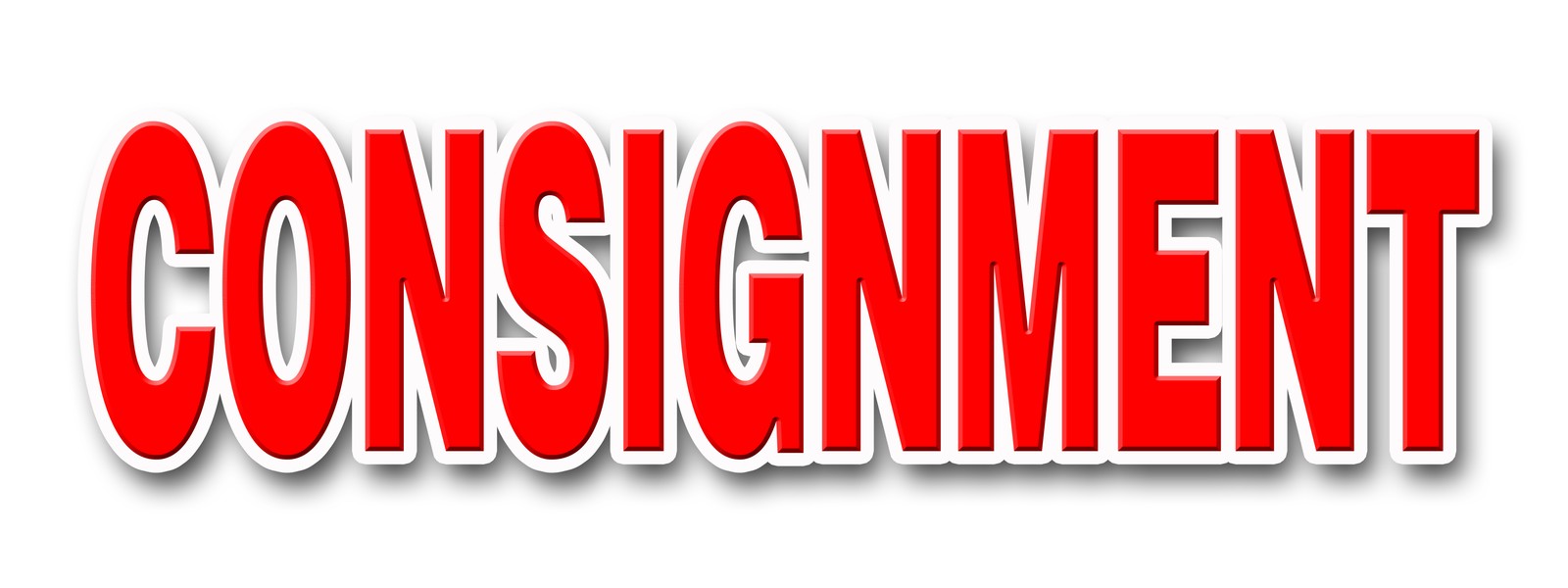 CONSIGNMENT DECAL sticker second hand name brands clothes furniture store