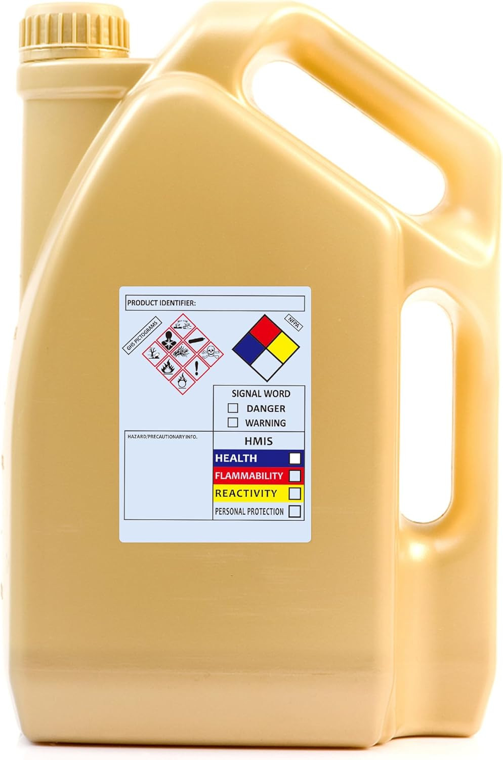 Chemical Safety Labels for SDS NFPA HMIS OSHA | 4×3 inches Compliant 100pcs