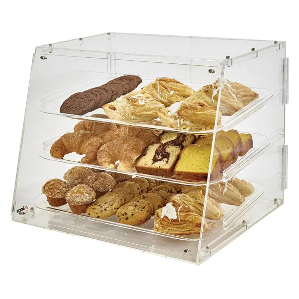 21″ Acrylic Display Case 3 Tier Countertop Bakery Food Cabinet Winco ADC-3 #9918