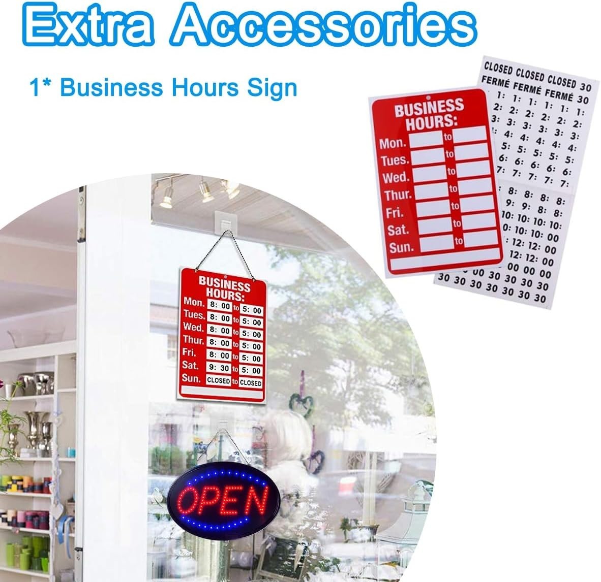 Customizable LED Open Sign 23″ x 14″ – Perfect for Bars, Shops, and Restaurants
