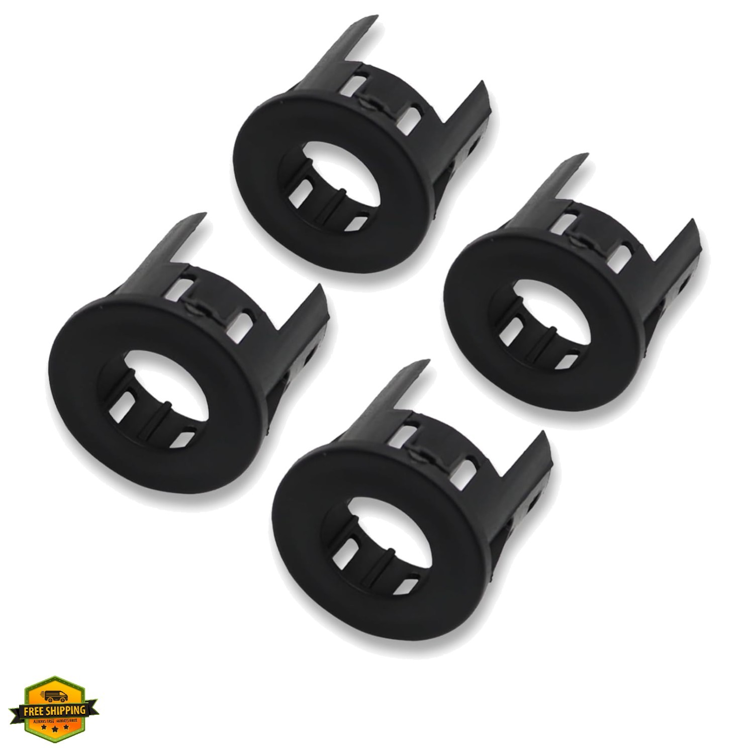 4X Parking Assist Sensor Mount Bracket Bezels Compatible with 2014-2018 R-am …