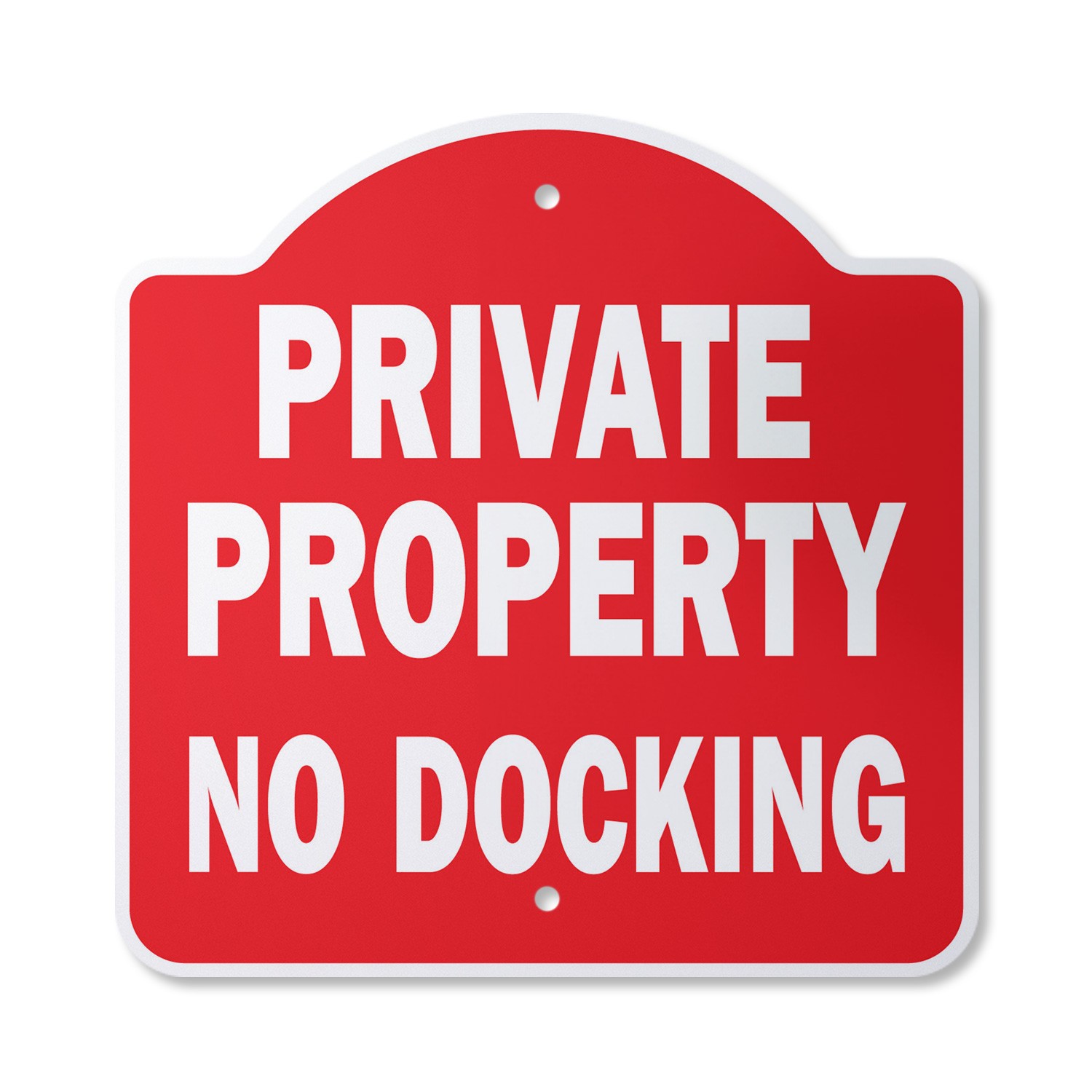 Private Property No Docking Plastic Sign Boat Cruise Ocean Dock Hobby