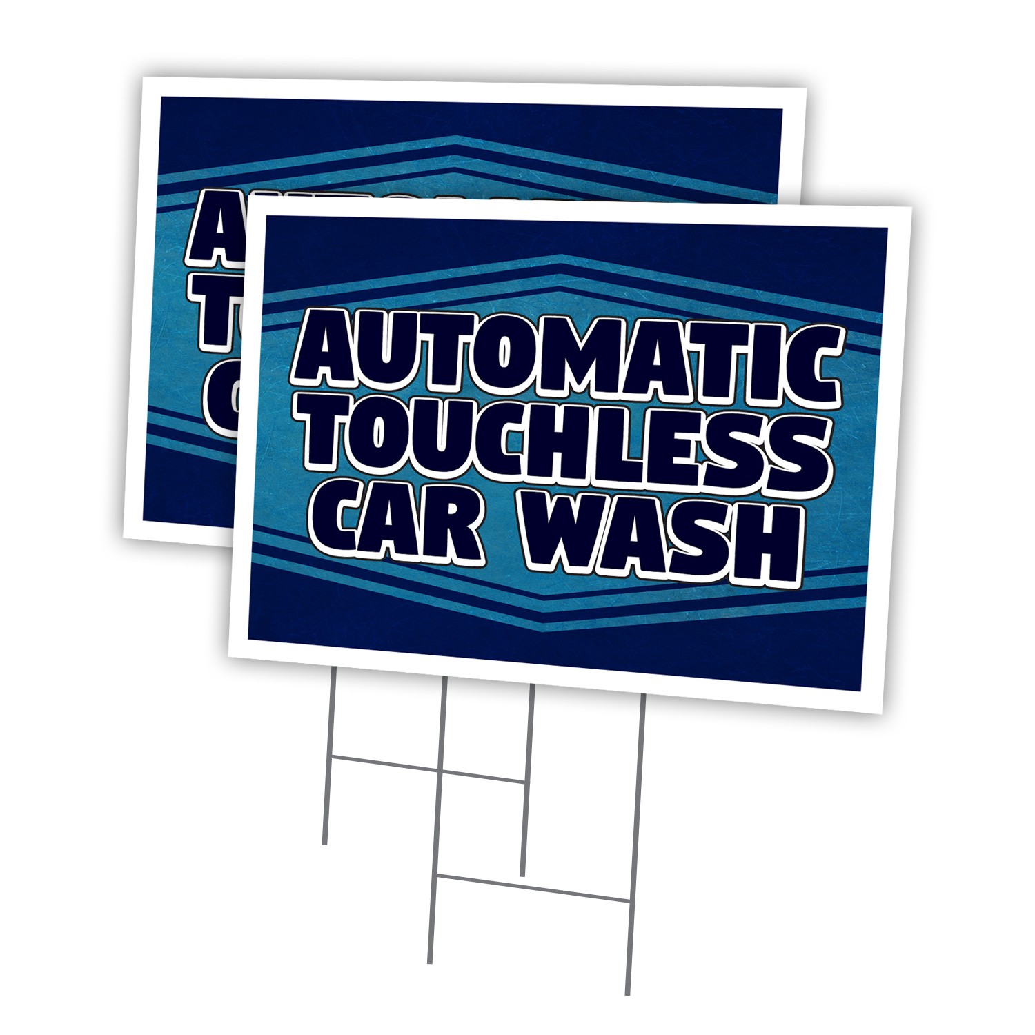 Automatic Touchless Car Wash Multi-Pack of Yard Signs & Stake Coroplast Car Wash