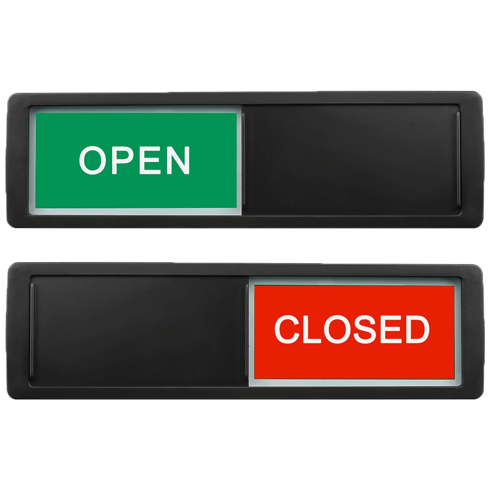 Open Closed Sign for Business Door, Open Signs Privacy Slide Door Sign Indicator