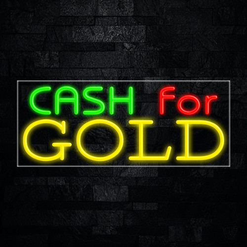 Cash for Gold LED Neon Sign 30″L x 12″H #31195