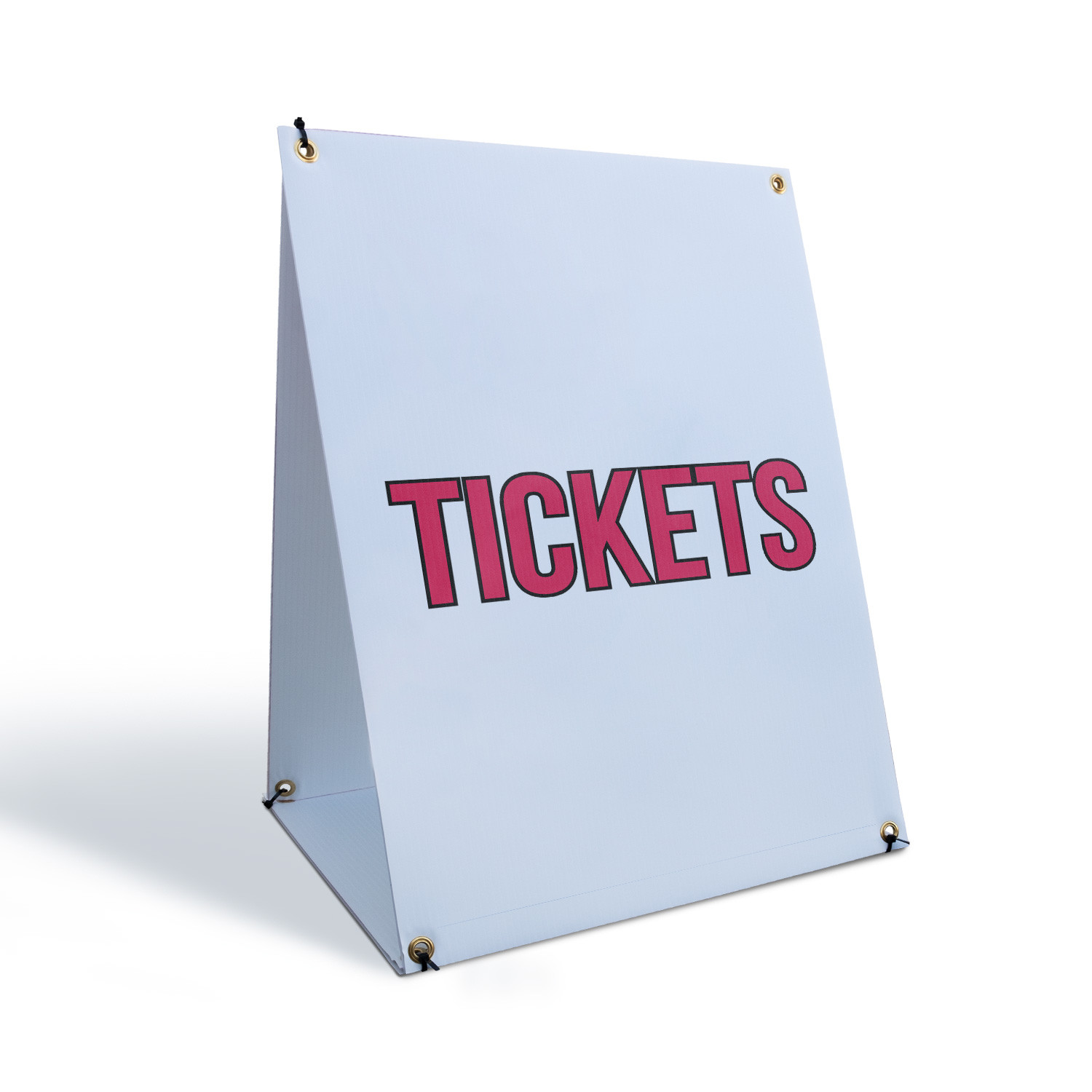 Tickets A-Frame Sidewalk Sign Event Promotions Bold Message Large Clear Sign