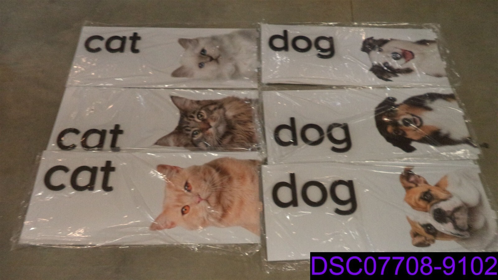 Qty =1 Box of 13: PetSmart Retail 3′ x 15-1/4″ Aisle Signs Dog Cat Bird Small