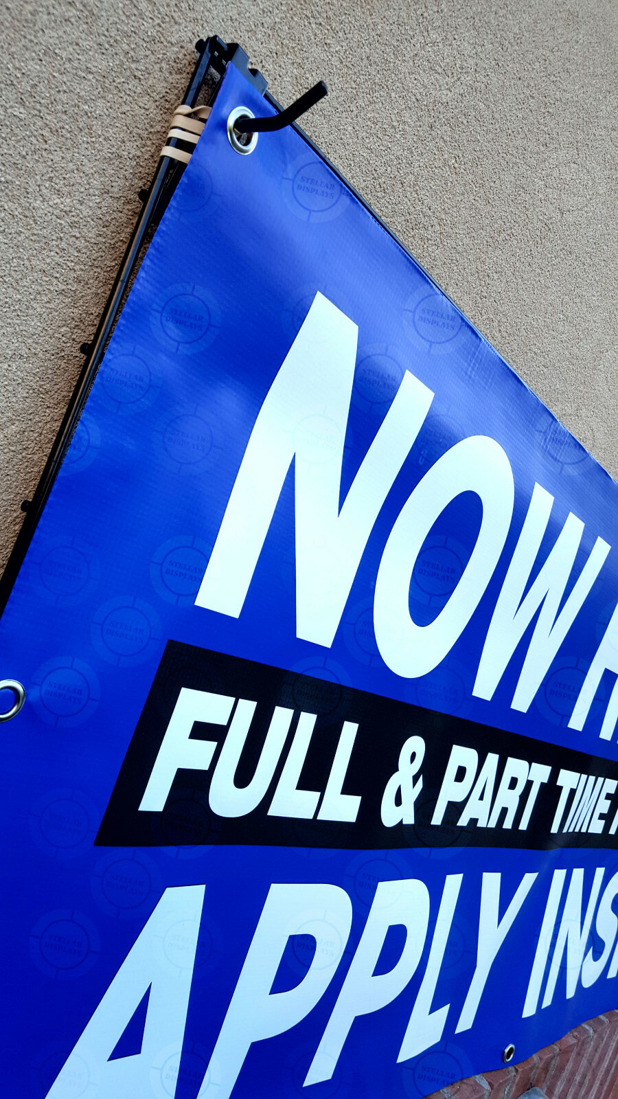NOW HIRING APPLY INSIDE Banner Now Open Jobs Poster Business Display Employment