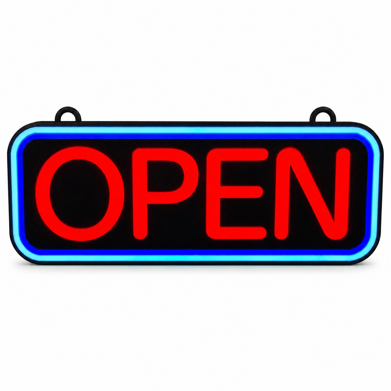 3D Printed RGB LED OPEN Sign with Remote Control, 14 x 6 Inch Lighted Open Sign