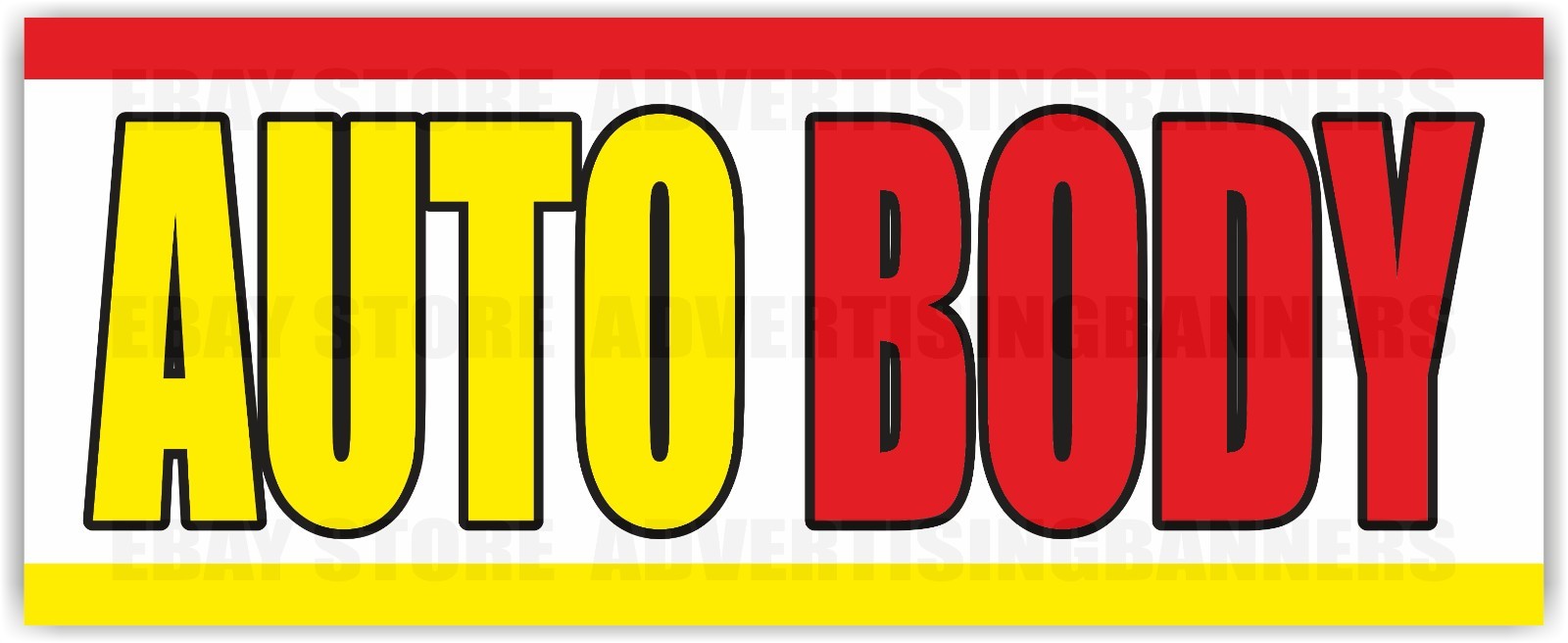 AUTO BODY Advertising Banner Vinyl Sign auto repair service mechanic car garage