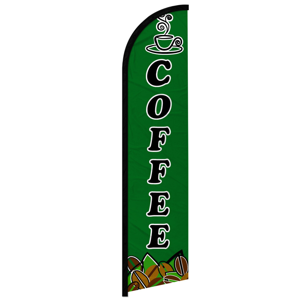 Coffee Full Curve Windless Swooper Flag Concessions Drinks