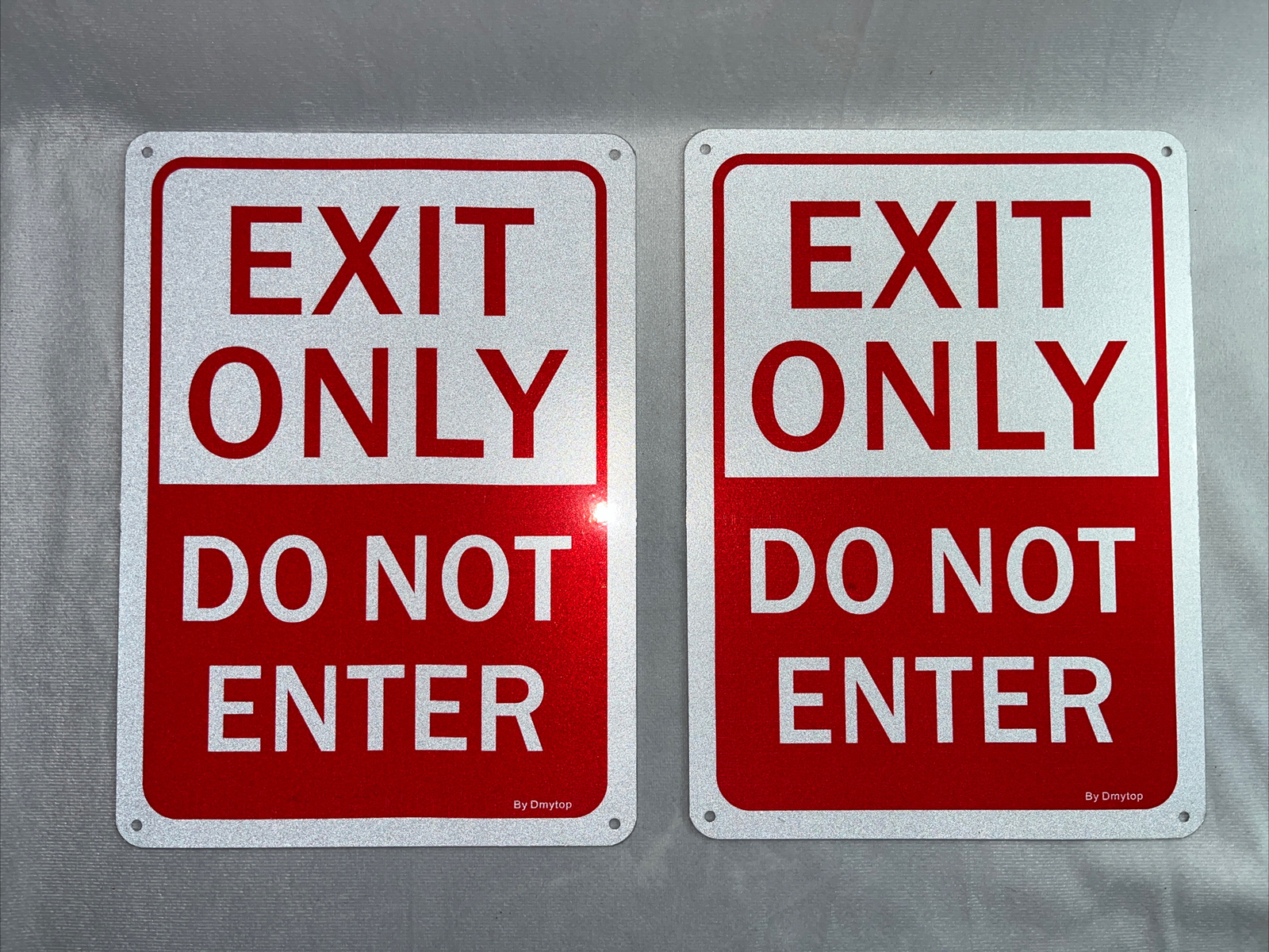 Exit Only – Do Not Enter Sign, (2 Pack) 7×10 Inches Engineer Grade. C