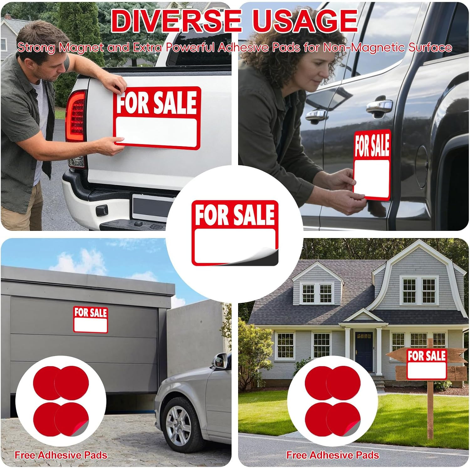 1 Pack Magnetic for Sale Sign Car, for Sale Signs for Vehicles | Reusable Dry Er