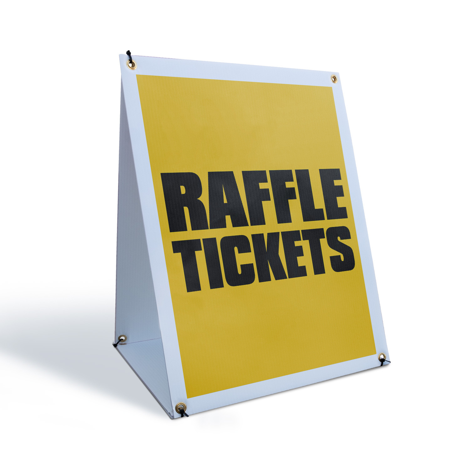 Raffle Tickets A-Frame Sidewalk Sign Event Promotions Charity Fundraiser Now