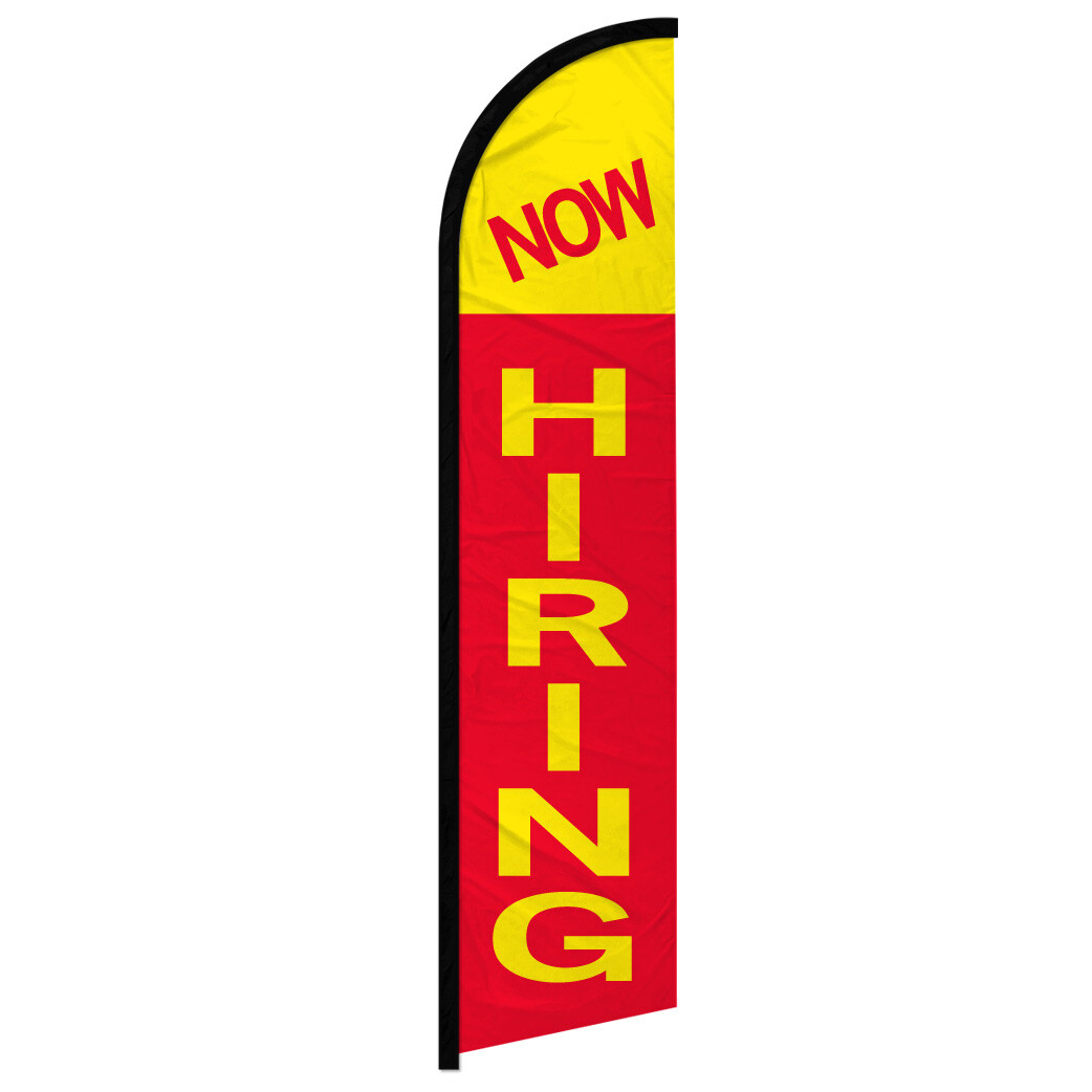 Now Hiring Windless Advertising Swooper Flag Work Available