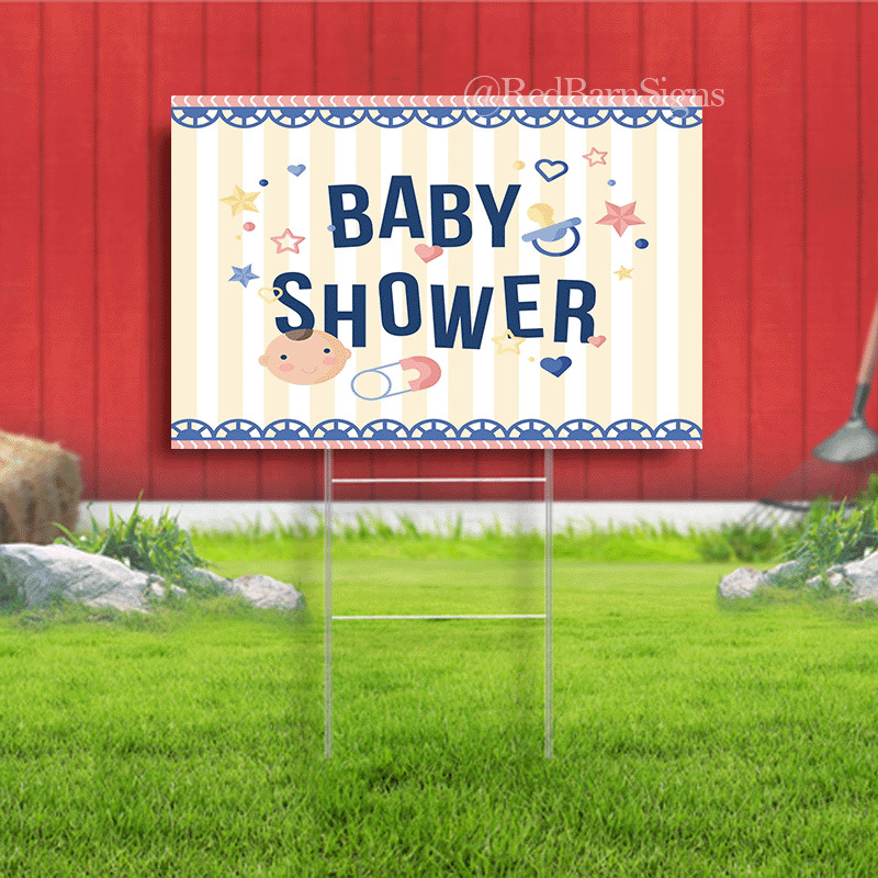 Baby Shower indoor outdoor yard sign