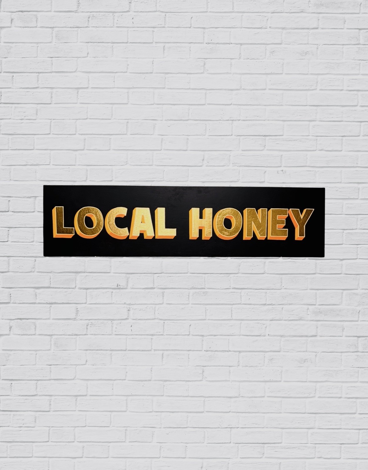 Local Honey Handmade Banner Sign