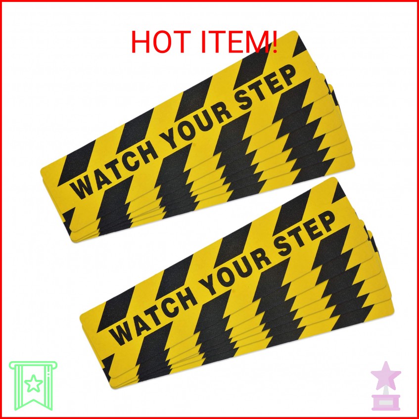 6″ x 24″ Watch Your Step Floor Tape Anti Slip Warning Sign Sticker Adhesive Non-