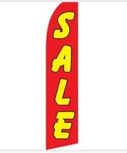 ADVERTISEMENT 15 FT SALE tall SUPER SWOOPER FLAG advertise banner flags #517