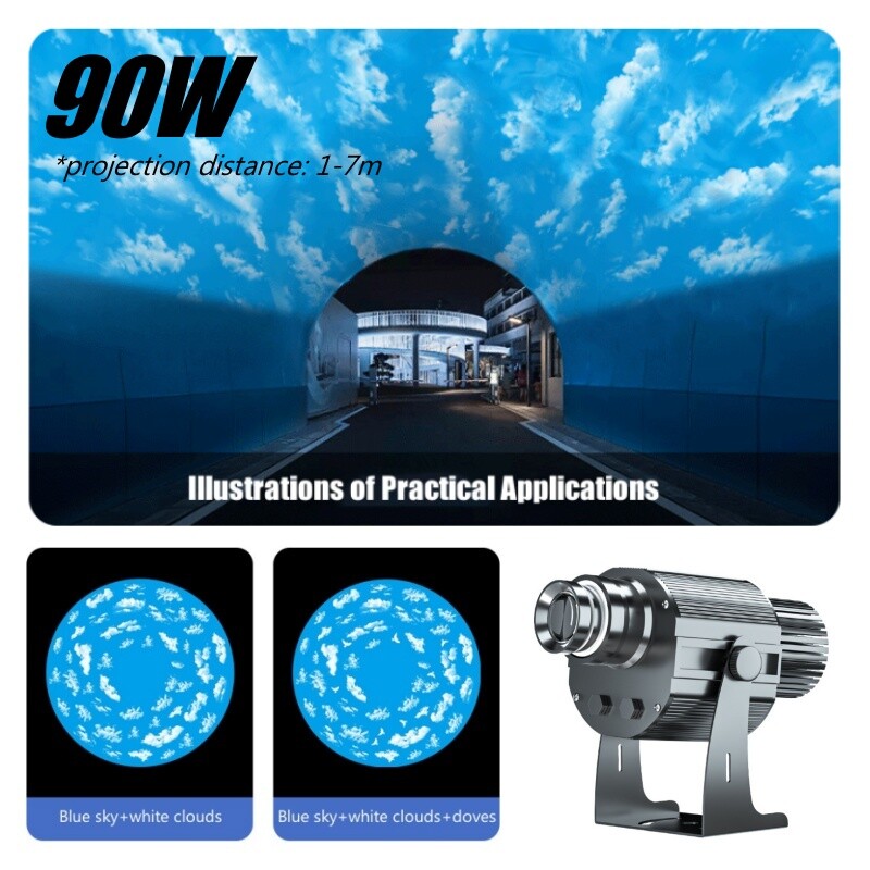 60W-600W Cloud Sky Effect Projection Waterproof Dynamic Logo GOBO Projector Lamp
