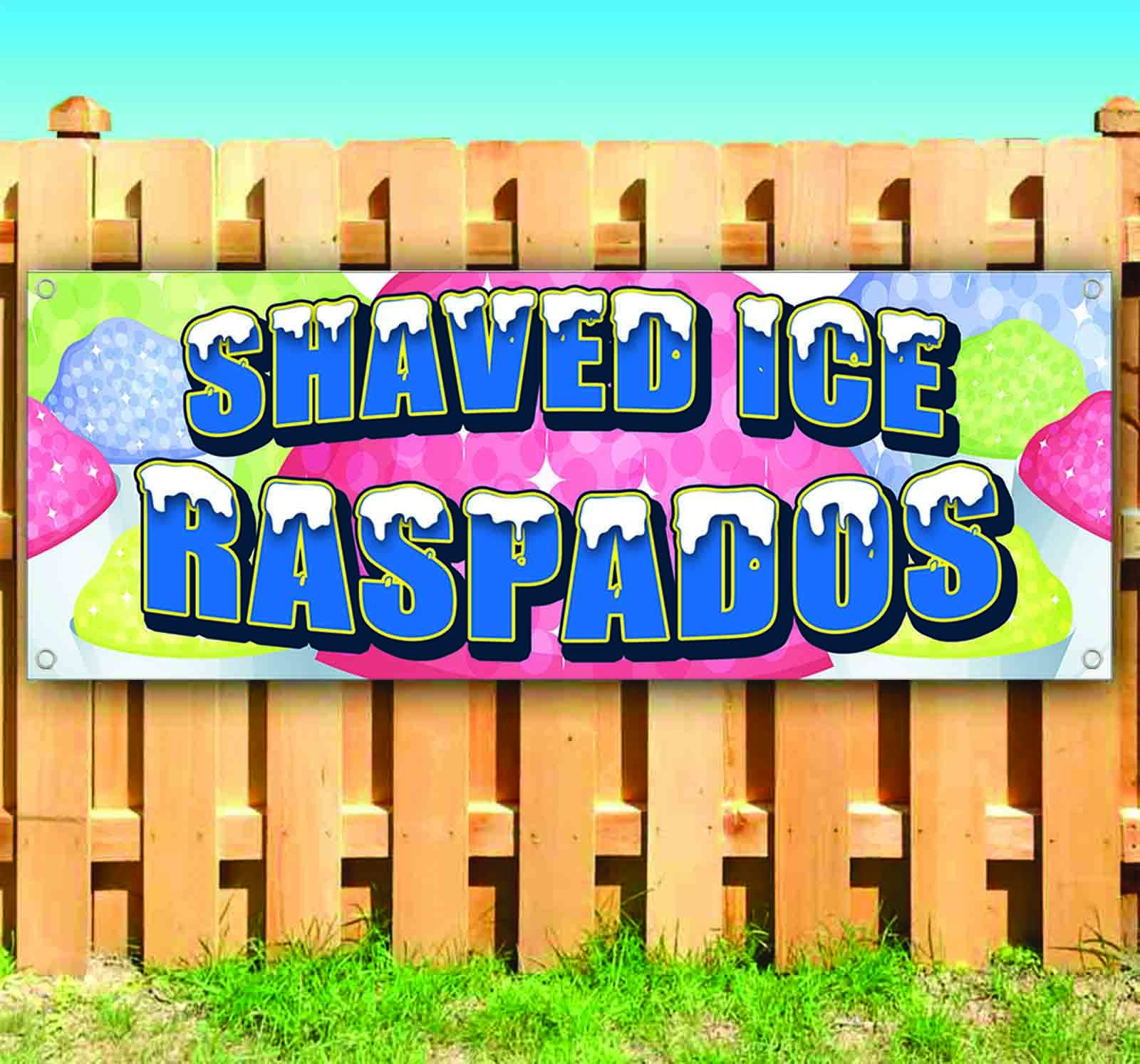 SHAVED ICE RASPADOS Banner Advertising Vinyl Flag Sign Many Sizes FAIR FOOD