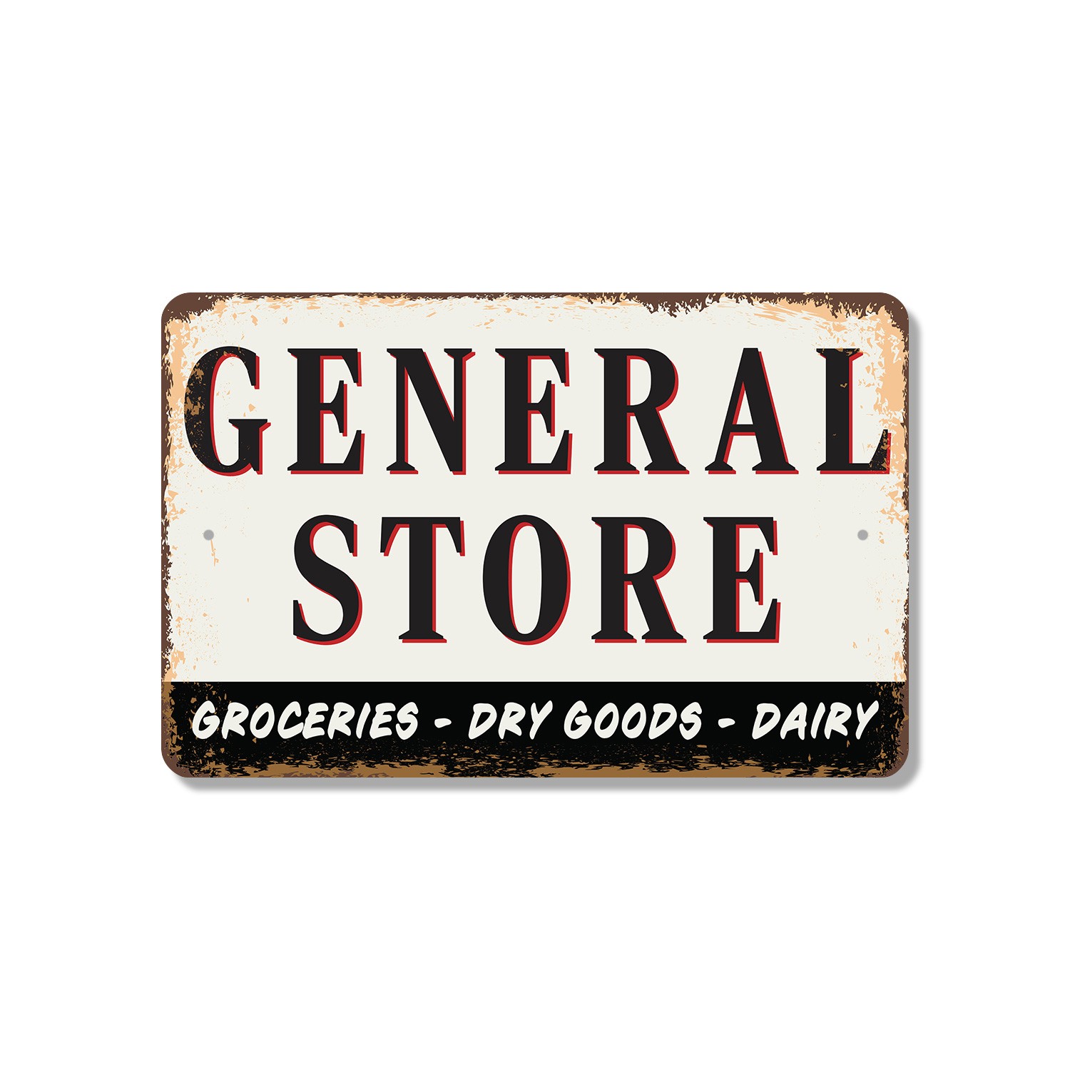General Store Street Sign Goods Grins Gatherings Durable Perfect for shop Barns