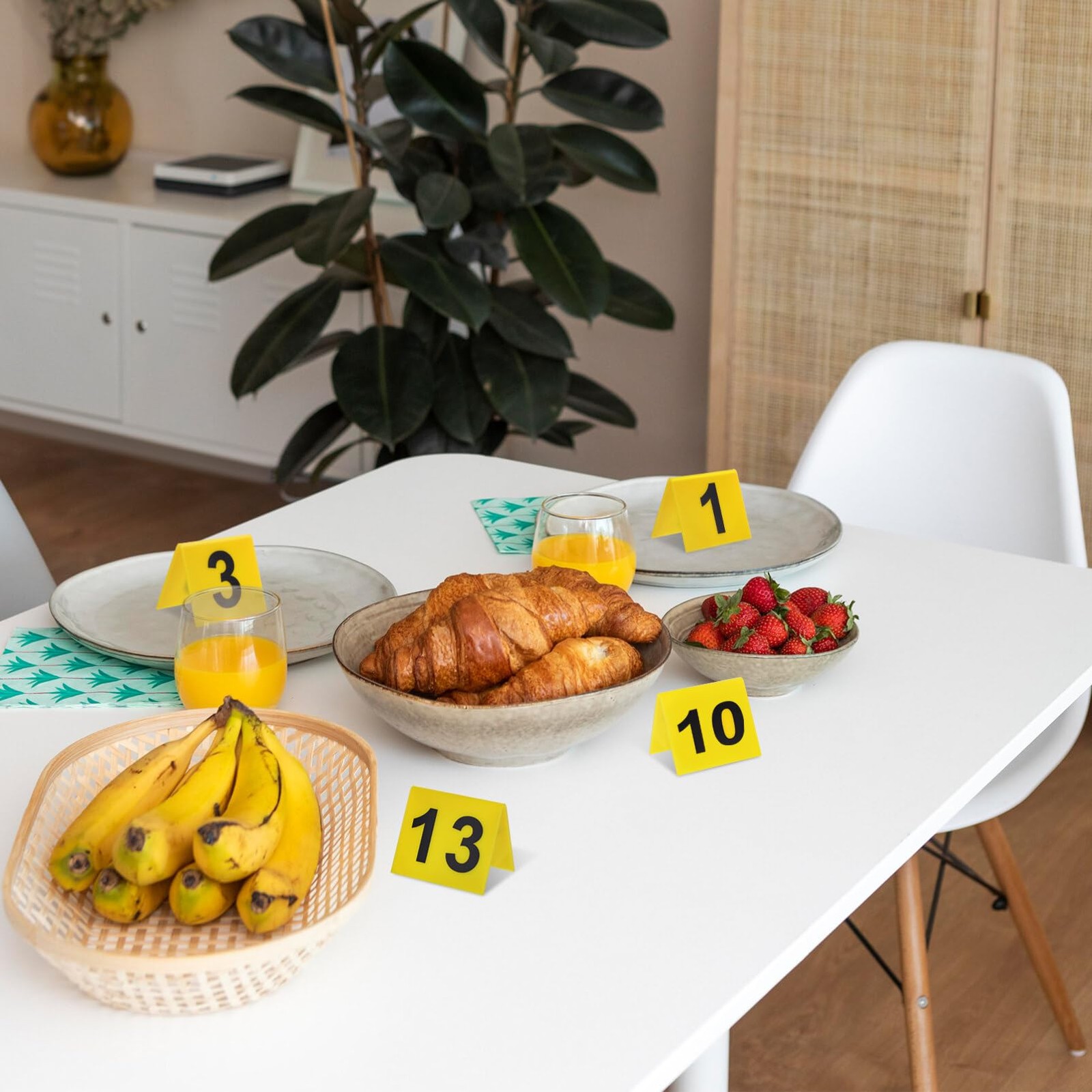 Crime Scene Decorations 15Pcs Evidence Markers Crime Scene Markers Tents 1-15…