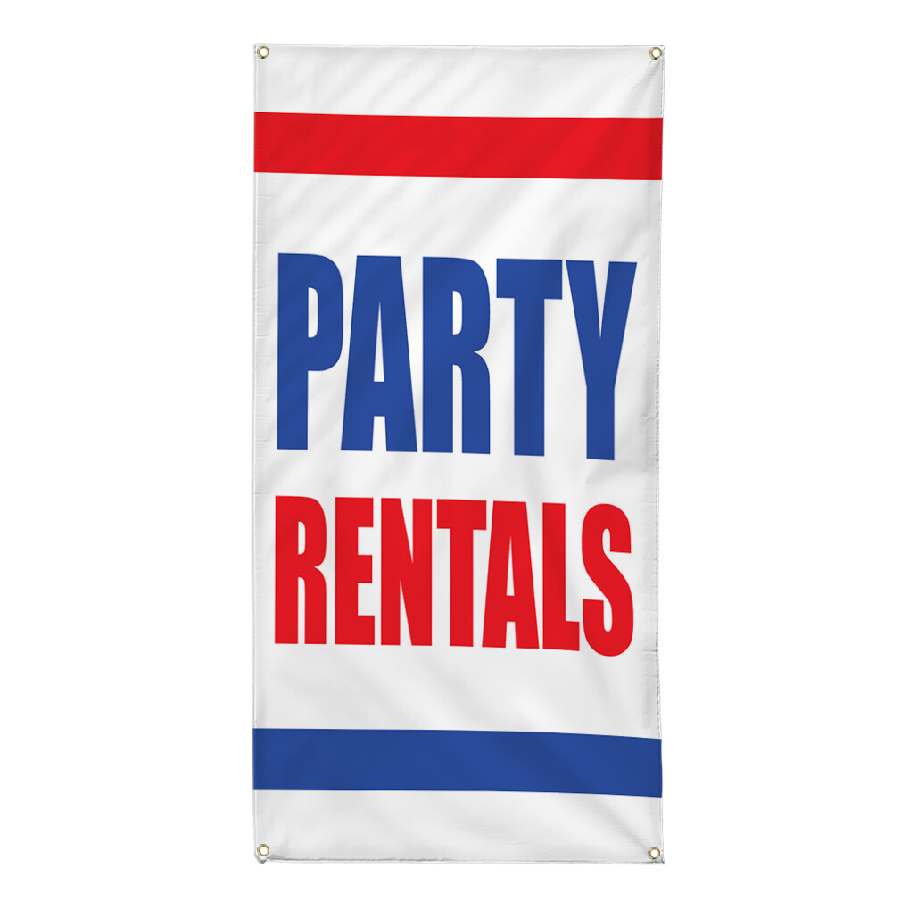 Vertical Vinyl Banner Multiple Sizes Party Rentals Business Outdoor