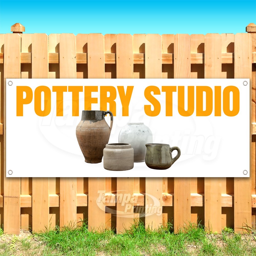 POTTERY STUDIO Advertising Art Activity Vinyl Banner Flag Sign USA SB10990